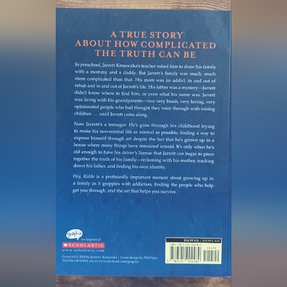 Jarrett J. Krosoczka Hey, Kiddo: A Graphic Novel - Picture 3 of 3